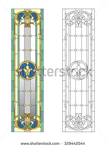 stock-vector-stained-glass-window-in-the-baroque-style-329442044